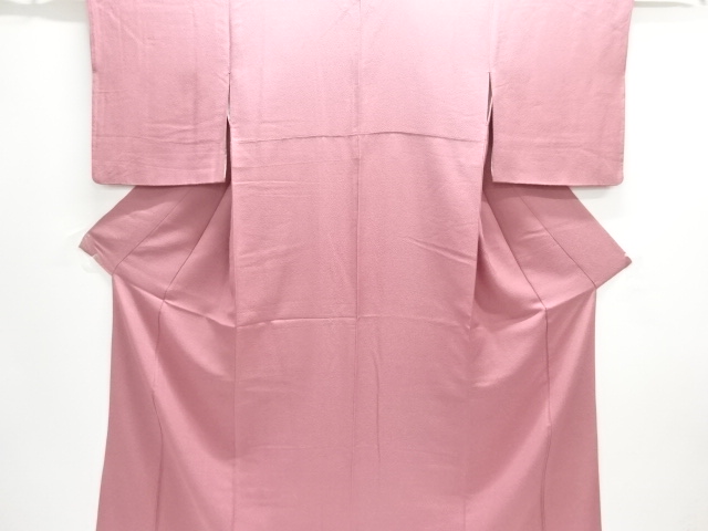 織り柄色無地着物